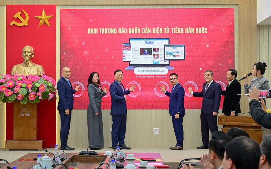Khai trương trang Nhân Dân điện tử tiếng Hàn Quốc