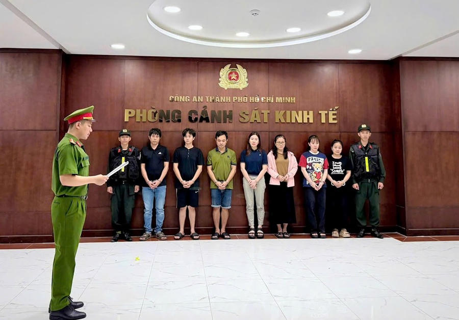 Các bị can trong vụ án. Ảnh: CACC.