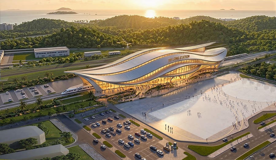 Phối cảnh Hạ Long Station tại Vinhomes Global Gate Hạ Long