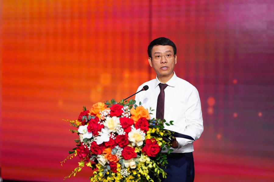 Trưởng Ban Tuyên giáo và Dân vận Tỉnh ủy Quảng Ninh Nguyễn Hồng Dương phát biểu