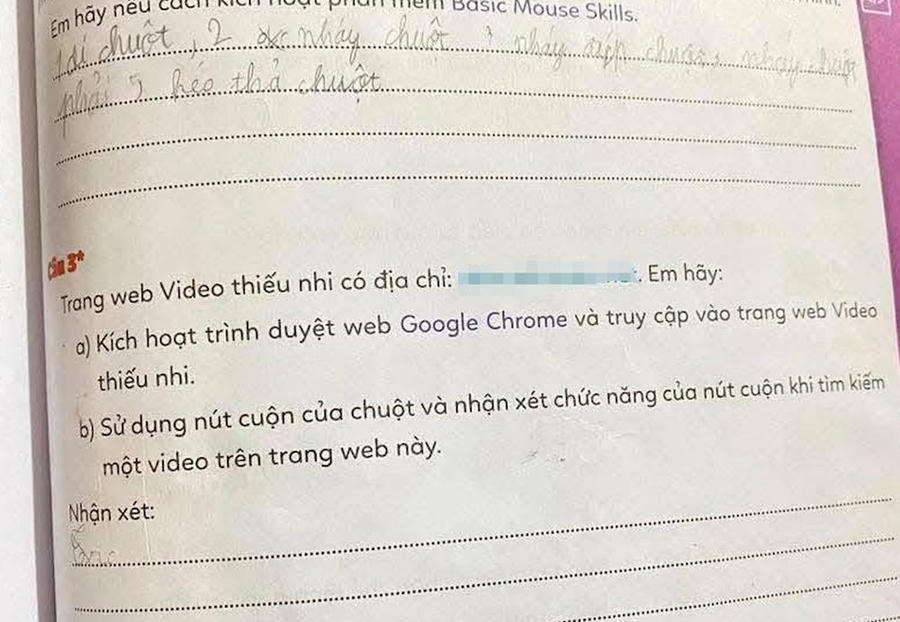 Nội dung bài tập tại trang 59 sách "Bài tập Tin học lớp 3" do Đại học Huế và DTP Education Solutions xuất bản, phát hành