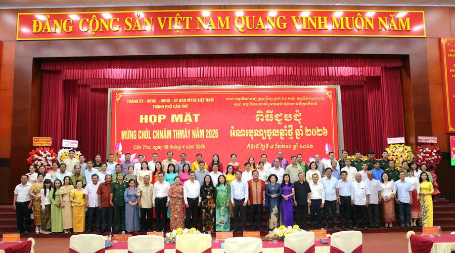Cần Thơ họp mặt mừng Tết Chôl Chnăm Thmây 2026 của đồng bào Khmer