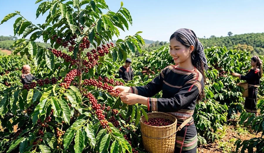 Giá cà phê hôm nay16.4: Tăng mạnh, tiến gần 90.000 đồng/kg