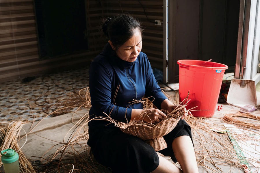 Lưu Thượng giữ hồn nghề đan cỏ tế gần 400 năm - ảnh 10