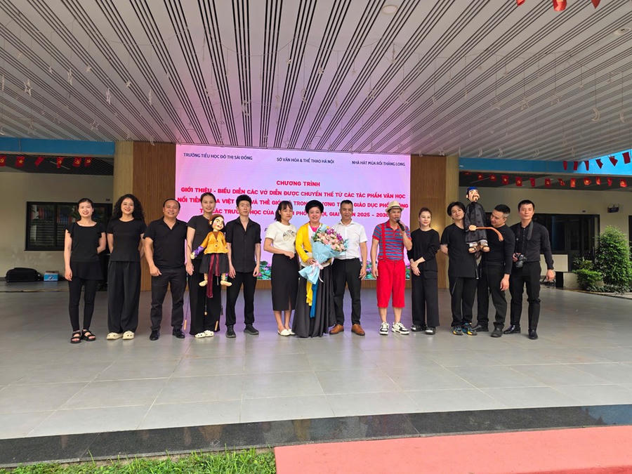 Nhà hát Múa rối Thăng Long đưa sân khấu vào học đường - ảnh 4