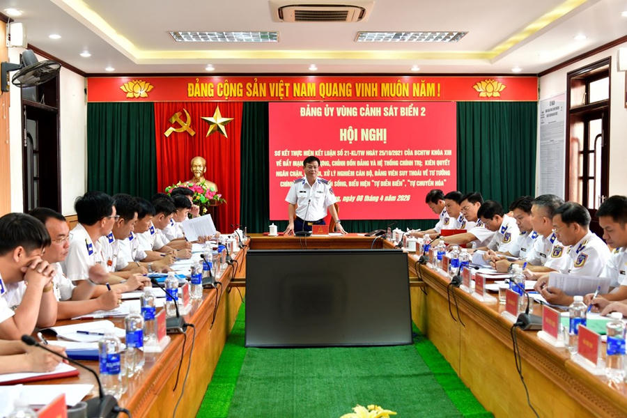 Đảng uỷ Vùng Cảnh sát biển 2 quyết xây dựng Đảng trong sạch, vững mạnh