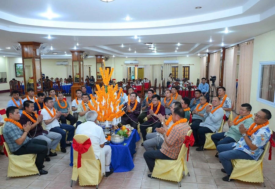 Binh đoàn 15: Thăm, chúc Tết Bunpimay và kiểm tra tiến độ dự án cụm bản Mường Chăm tại Lào