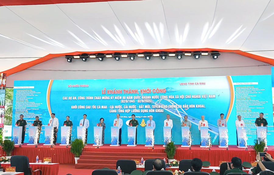 Cà Mau khởi công nhiều dự án trọng điểm chiến lược  - ảnh 1