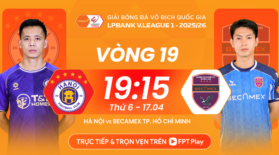 Nhận định trận đấu Hà Nội FC vs Becamex TP.HCM, 19h15 ngày 17.4: Điểm tựa Hàng Đẫy Nhận định trận đấu Hà Nội FC vs Becamex TP.HCM, 19h15 ngày 17.4: Điểm tựa Hàng Đẫy