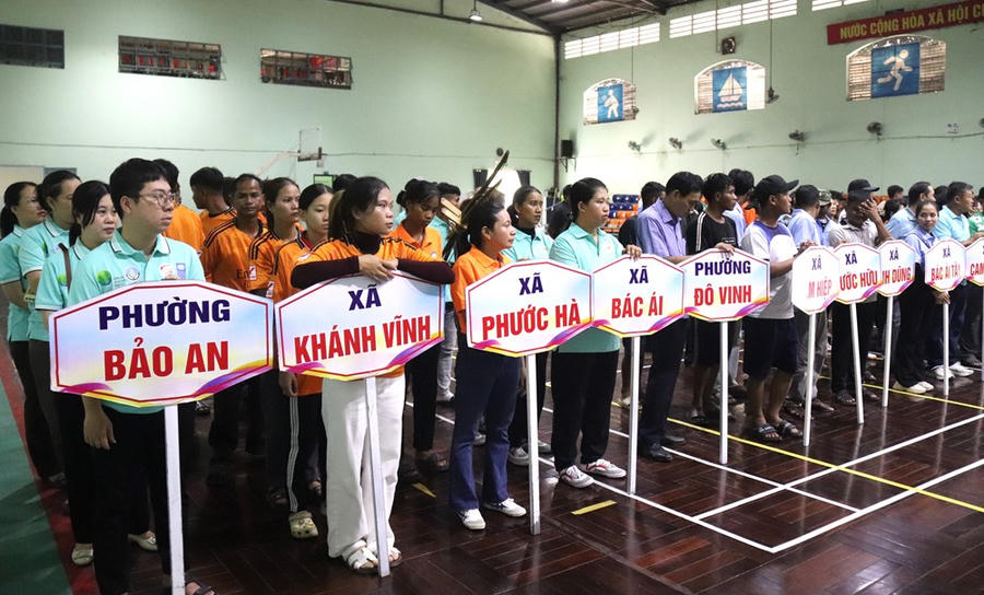 Các đơn vị tham gia Hội thao các dân tộc thiểu số năm 2026