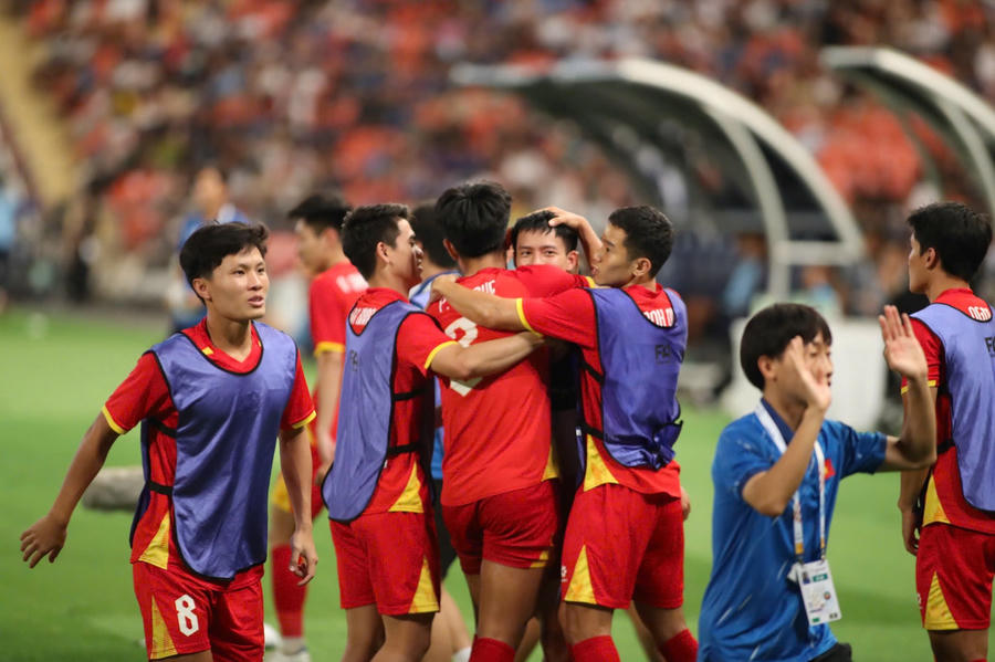 U22 Việt Nam và những khoảnh khắc huyền diệu tại Rajamangala - ảnh 13