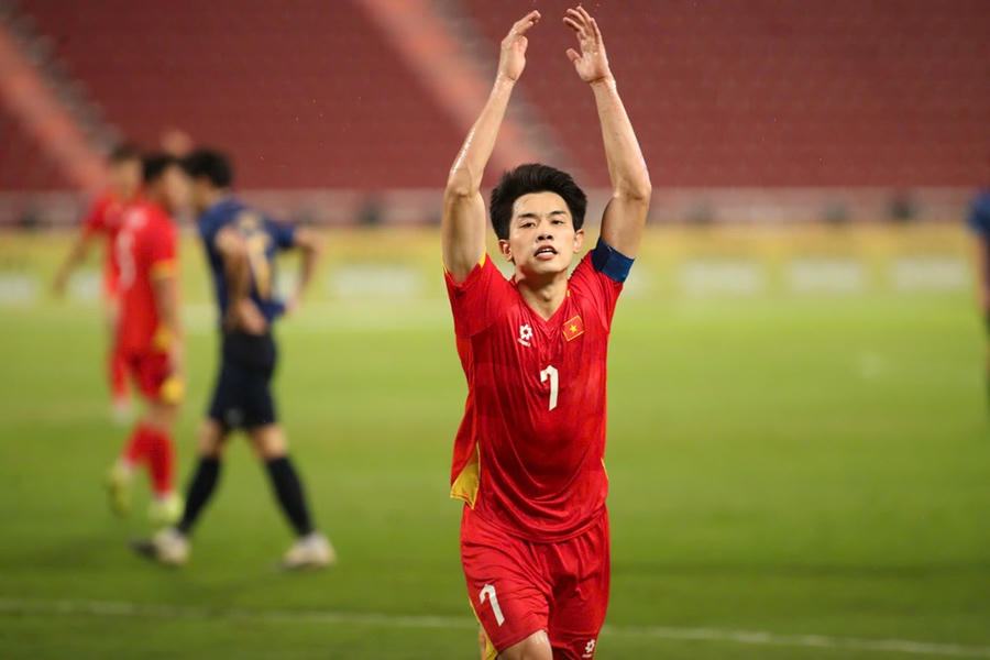 Đình Bắc là cầu thủ hay nhất của U22 Việt Nam tại SEA Games 33