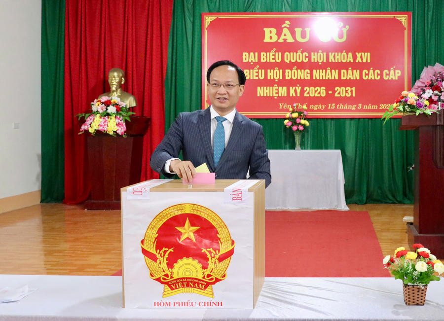 Lãnh đạo tỉnh Bắc Ninh bỏ phiếu thực hiện nghĩa vụ công dân - ảnh 6