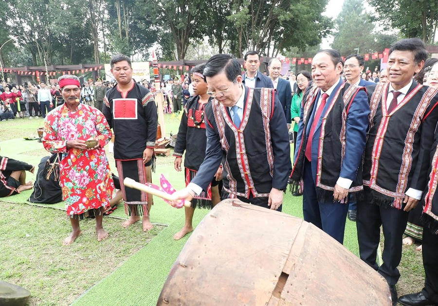 Nghi lễ cầu mùa, cầu an vui và Ngày hội buôn làng Tây Nguyên giữa lòng Hà Nội - ảnh 2