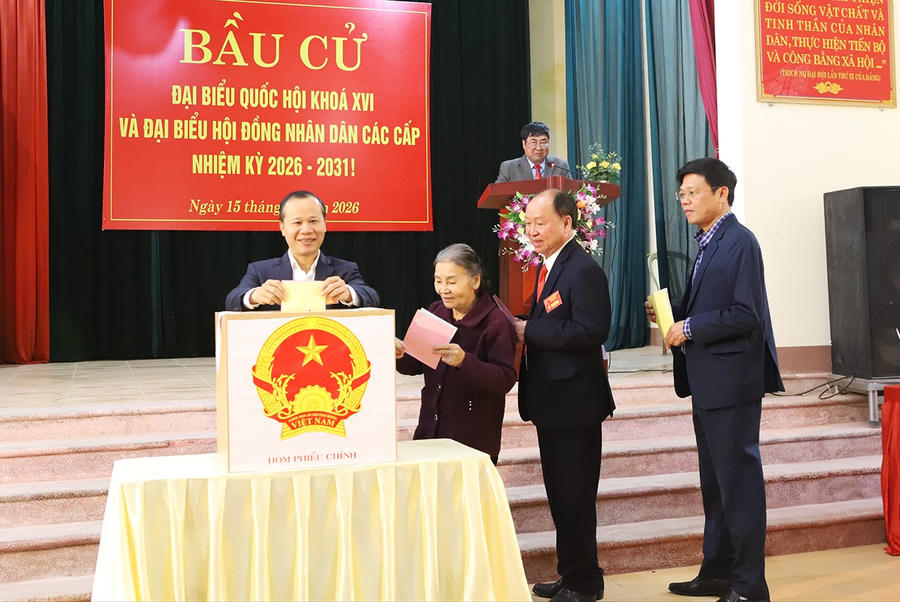 Lãnh đạo tỉnh Bắc Ninh bỏ phiếu thực hiện nghĩa vụ công dân - ảnh 5