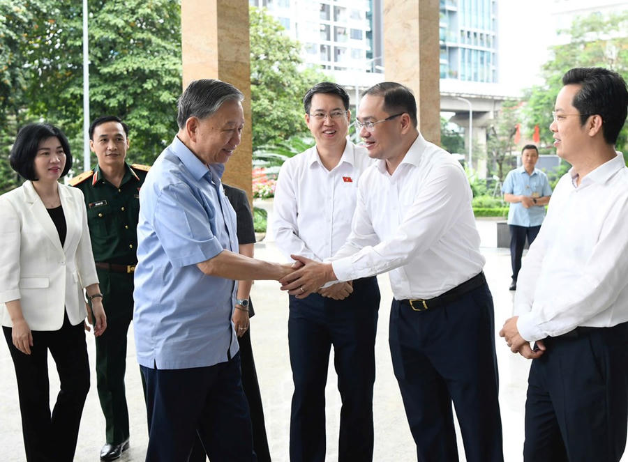 Tổng Bí thư, Chủ tịch nước Tô Lâm đến tiếp xúc cử tri