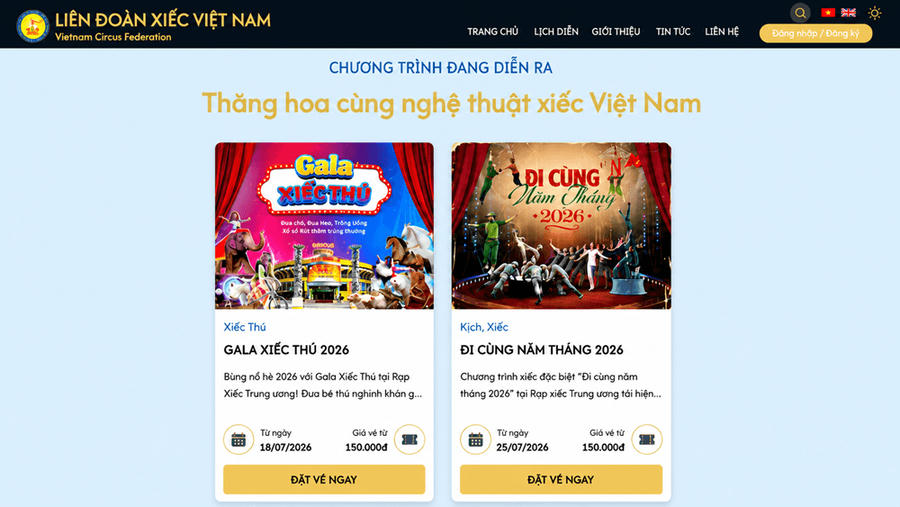 Mua vé xem xiếc trực tuyến, chọn ghế và nhận mã QR ngay trên điện thoại - ảnh 3