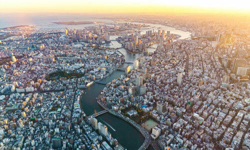 Tokyo nhìn từ trên cao. Ảnh: Ansonmiao.