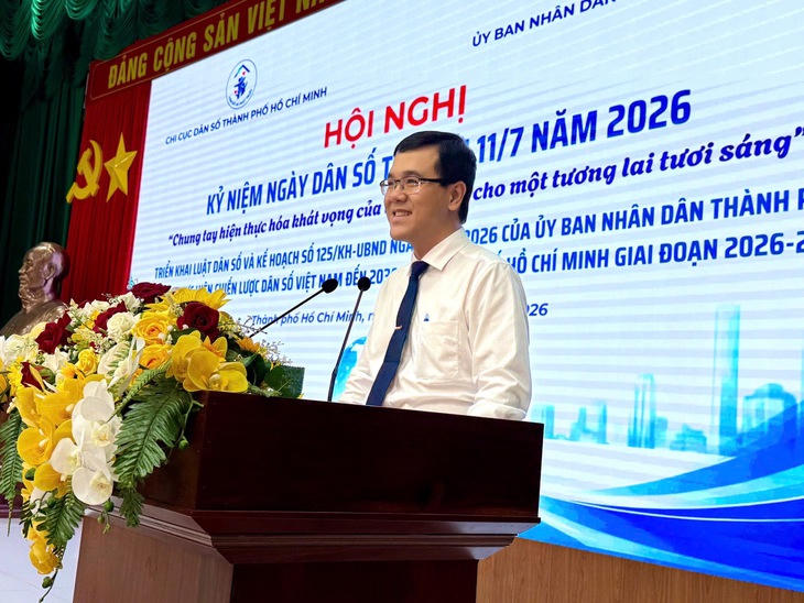 Ông Phạm Chánh Trung, Chi cục trưởng Chi cục Dân số TP.HCM - Ảnh: Chi cục Dân số TP.HCM cung cấp