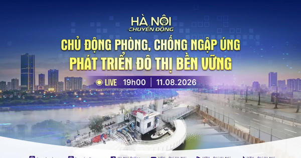 [TRỰC TIẾP] Chương trình "Hà Nội chuyển động" ngày 11-8: Chủ động phòng, chống ngập úng, phát triển đô thị bền vững